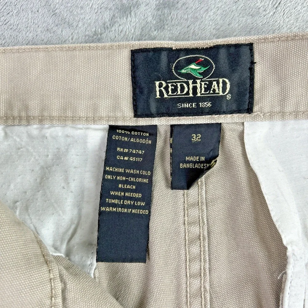 Red Head Brand Co Men's 32 X 8 Tan Cargo Shorts‎ Hunting Hiking Utility Outdoor